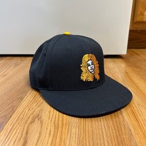 Nashville Dolly Snapback Embroidered Cap Navy Blue Hat